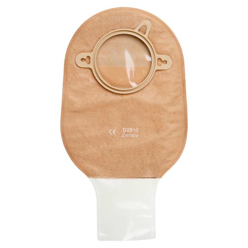 D2B10 Калоприймач Зенсів 2компонентний - мішок відкритий, непрозорий, з оглядовим вікном, з фільтром, фланець 105 mm